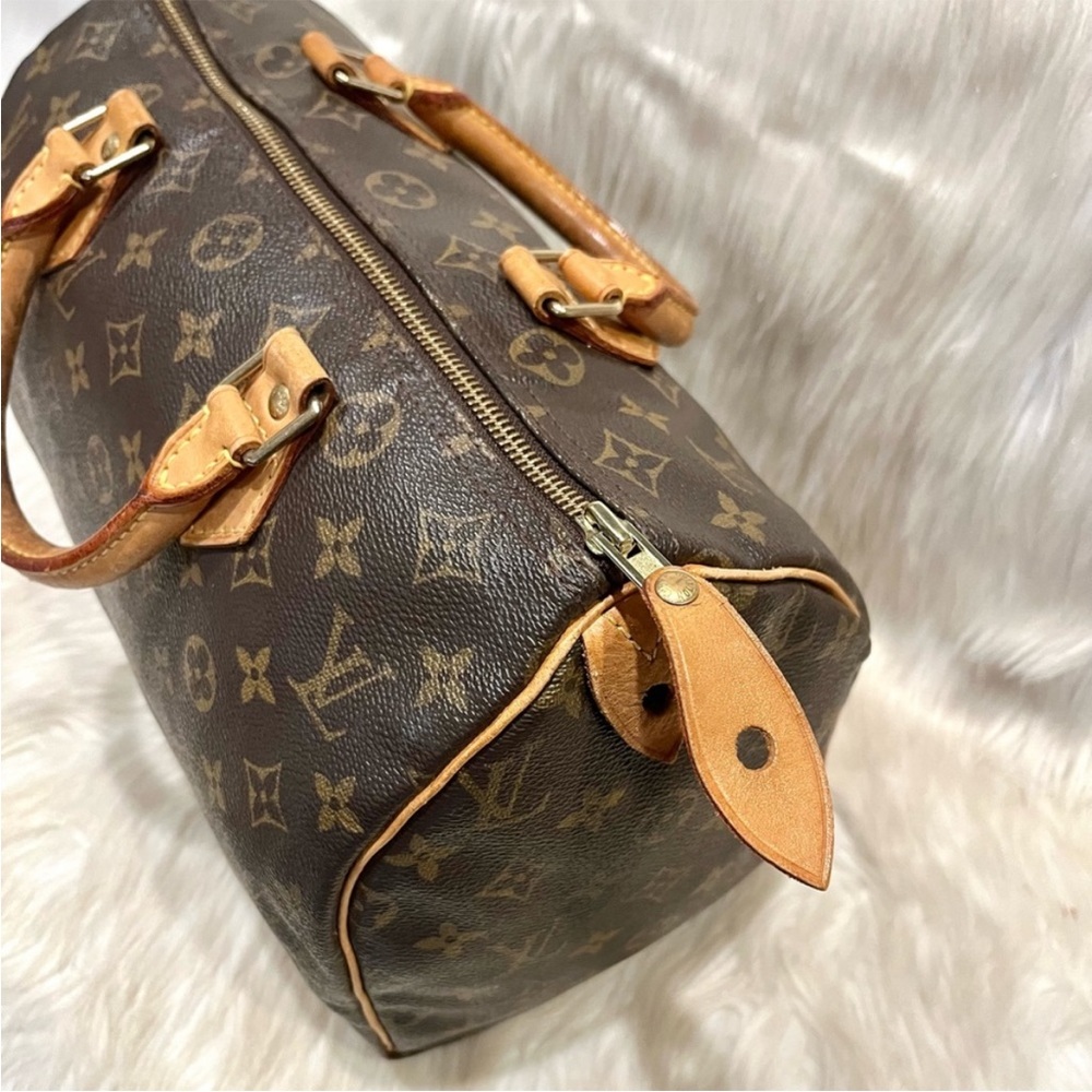 Authentic Louis Vuitton Speedy 30 Shoulder Bag Tote Handbag Purse - Picture 8 of 16